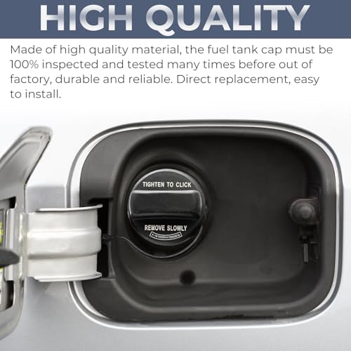 Anleecap Gas Cap, Fuel Cap For Honda 2008-2017 Accord, 2009-2015 Pilot, 2011-2017 Odyssey, 2010-2014Insight, 2016-2020 HR-V, 2007-2016 CR-V, 2012-2015Crosstour Civic Accord Crosstour 17670T3WA01, 17670-T3W-A01 - Image 4