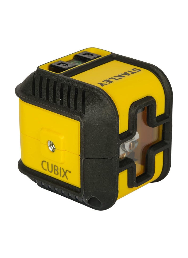 Stanley STANLEY STHT774991 CUBIX Green Beam Cross Line Laser Level with 2AA Batteries for Home DIY Professional Use 1 Year Warranty YELLOW BLACK  - Image 2