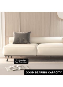 HIRVALL HIRVALL Sofa Legs Sofa Furniture PVD Glossy Finish Cone Shape Design Sofa Leg Set of 4 12 InchBlack  - Image 4