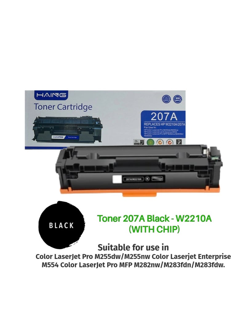 Haing Toner 207A Black - W2210A  (WITH CHIP) - Image 1