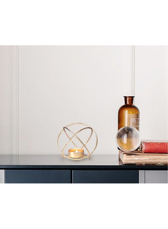 Nordic Iron Incense Candle Holder Gold 11cm - Image 5