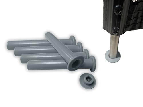 Life Saver Pool Fence 5-Pack Gray Sleeve and Cap Set for Pool Safety Fence | Original Made By Life Saver Pool Fence DIY - 5/8'' Base Diameter and 4'' Height | For Use on Concrete, Pavers, Deck - Image 4