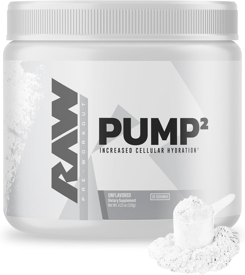 RAW Pump2 غير منبه يدعم ترطيب الخلايا بدون نكهة 423 أونصة 20 حصة - Image 1