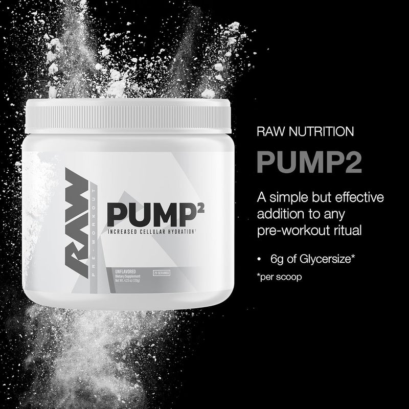 RAW Pump2 غير منبه يدعم ترطيب الخلايا بدون نكهة 423 أونصة 20 حصة - Image 3