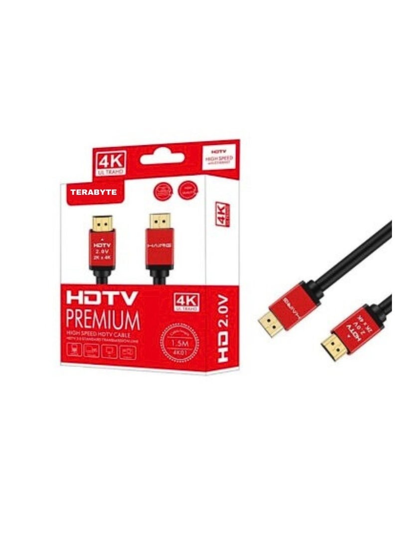 Terabyte Premium HDMI Cable 4K HDTV 2.0V -1.5M - Image 2