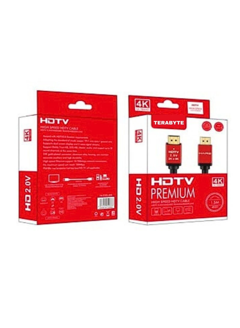 Terabyte Premium HDMI Cable 4K HDTV 2.0V -1.5M - Image 1
