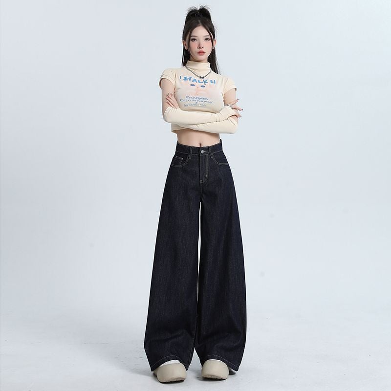Unisex Classic Denim Jeans Loose Fit Daily Outdoor Wear - Image 3