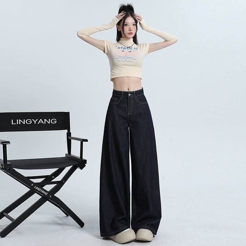 Unisex Classic Denim Jeans Loose Fit Daily Outdoor Wear - Image 2
