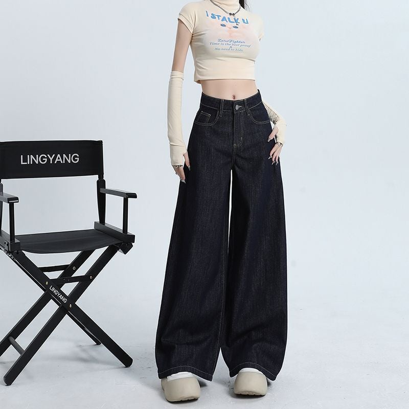 Unisex Classic Denim Jeans Loose Fit Daily Outdoor Wear - Image 1