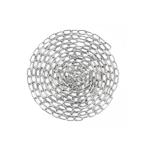 garini 10 Feet SUS304 Stainless Steel Chain Hanging Chain Link Light Duty Chain Heavy Duty Hanging Chain for Home Outdoor Camping Thickness 008 inches - Image 1