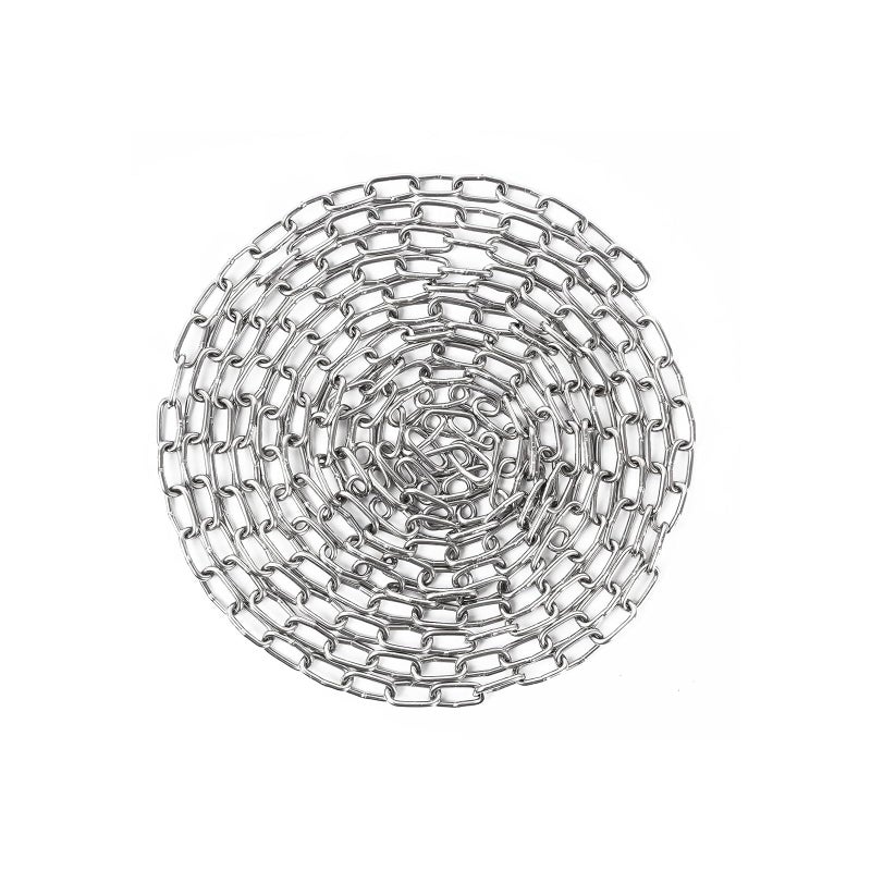 garini 10 Feet SUS304 Stainless Steel Chain Hanging Chain Link Light Duty Chain Heavy Duty Hanging Chain for Home Outdoor Camping Thickness 008 inches - Image 2