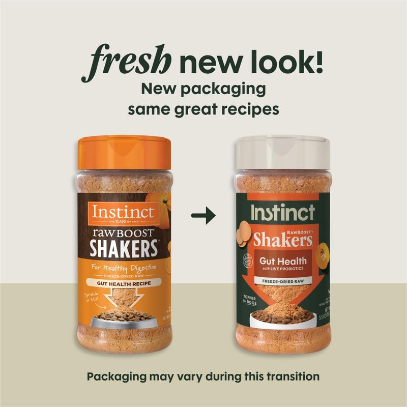 Instinct Raw Boost Shakers, Freeze-Dried Powder, Dog Food Topper, Chicken - Gut Health, 5.5 oz. Bottle - Image 2