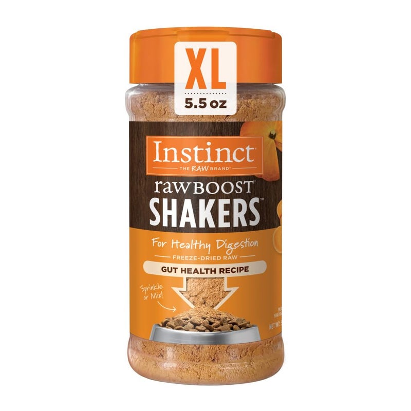 Instinct Raw Boost Shakers, Freeze-Dried Powder, Dog Food Topper, Chicken - Gut Health, 5.5 oz. Bottle - Image 1
