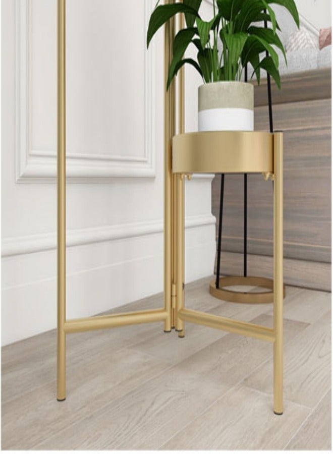 MIXDE 3 Tier Nordic Style Plant shelves Tall Corner Flower Pot Holder Stands Multiplel Planter Rack for Patio Balcony Living Room - Image 3