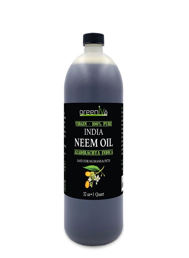 GreenIVe 100% Organically Grown Neem Oil, Cold-Pressed Virgin, Pure & Natural, 32 oz - Ideal for Gardening, Skin Care, Hair Care & Pet Care - Image 2