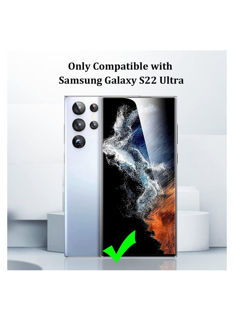 Raxoom Camera Lens Protector Compatible with Samsung Galaxy S22 Ultra (2022), Scratch-Resistant Ultra-Thin Tempered Glass with Aluminum Edge - Image 2