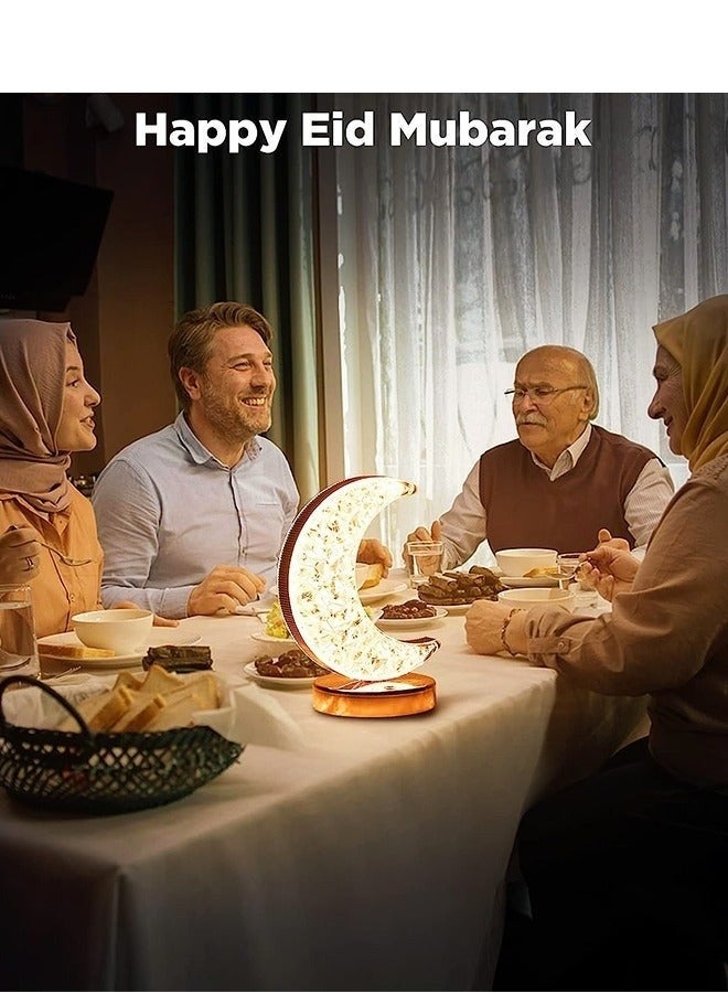 ميكسد مصباح قمر LED متعدد الألوان وقابل لإعادة الشحن، بدون أسلاك، يمكن التعتيم بلمسة واحدة. مناسب لغرف البنات وغرف النوم وديكور رمضان. - Image 3