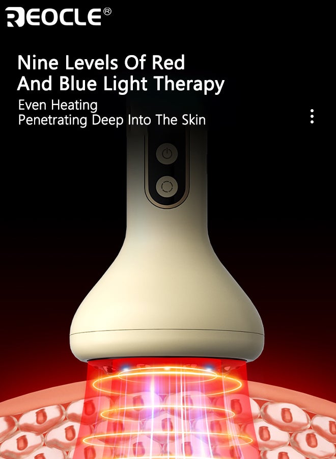 REOCLE Rechargeable 9-Speed Scraping Massage Tool Intelligent Suction Cup Vacuum Massager Long Battery Life Home Use Suitable for Neck Shoulder and Back Massage Tools - Image 5