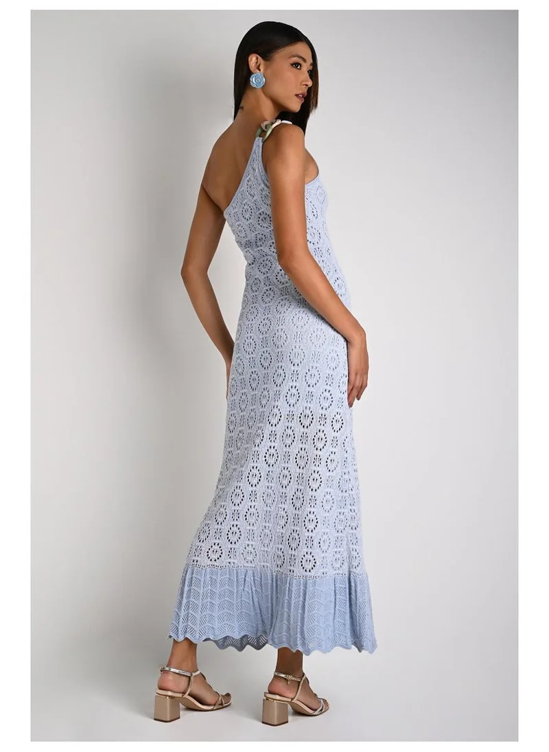 Carmen Steffens  Atlantic Blue Chain Strap Dress for Women | Best Price UAE