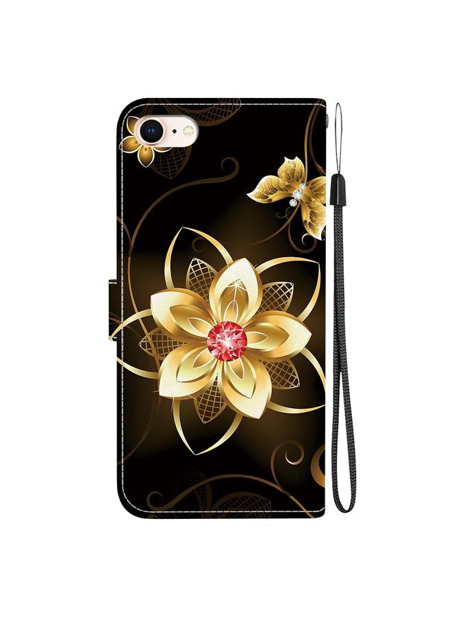 S-TOP Case For iPhone 7 / 8 / SE 2022 Crystal Texture Colored Drawing Leather Phone Case - Image 3