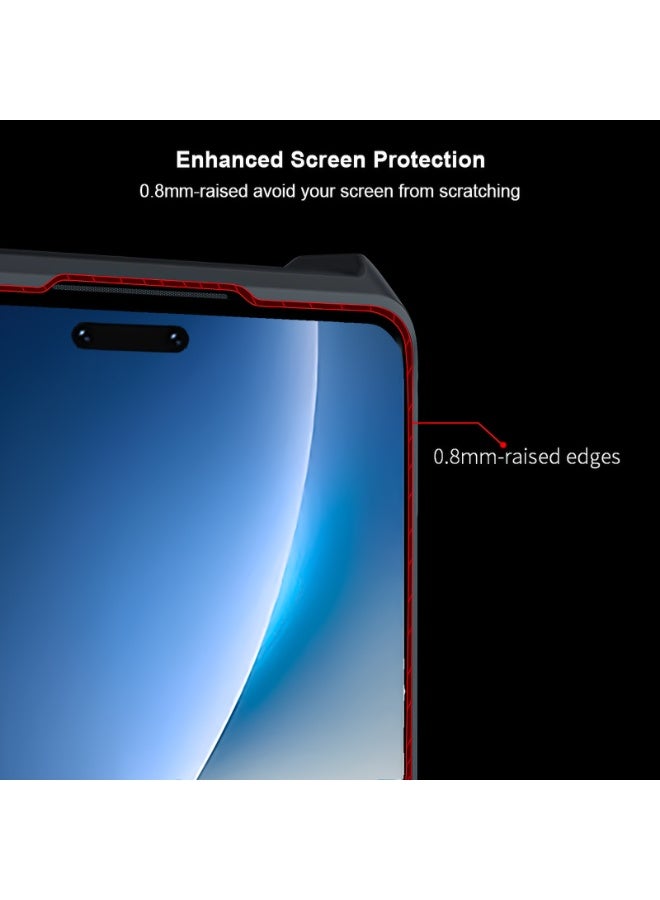 إكسوند جراب لهاتف Honor Magic 8 Pro، غطاء خلفي بحماية للكاميرا، مصنوع من مادة TPU+PC، ممتص للصدمات ومضاد للاصفرار، تصميم نحيف وخفيف يوفر حماية فعالة للهاتف. - Image 3