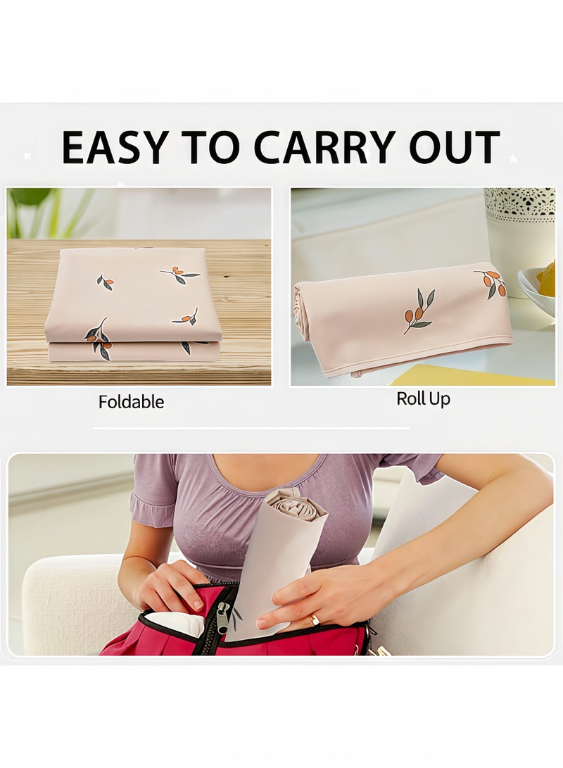Peachjoy Portable Baby Changing Pad, Travel Waterproof Changing Mat for Newborn Baby, Reusable Foldable Changing Mat for Toddlers, Baby, Newborns, Newborns Toddlers Shower Gifts, 50 * 70 Cm - Image 5