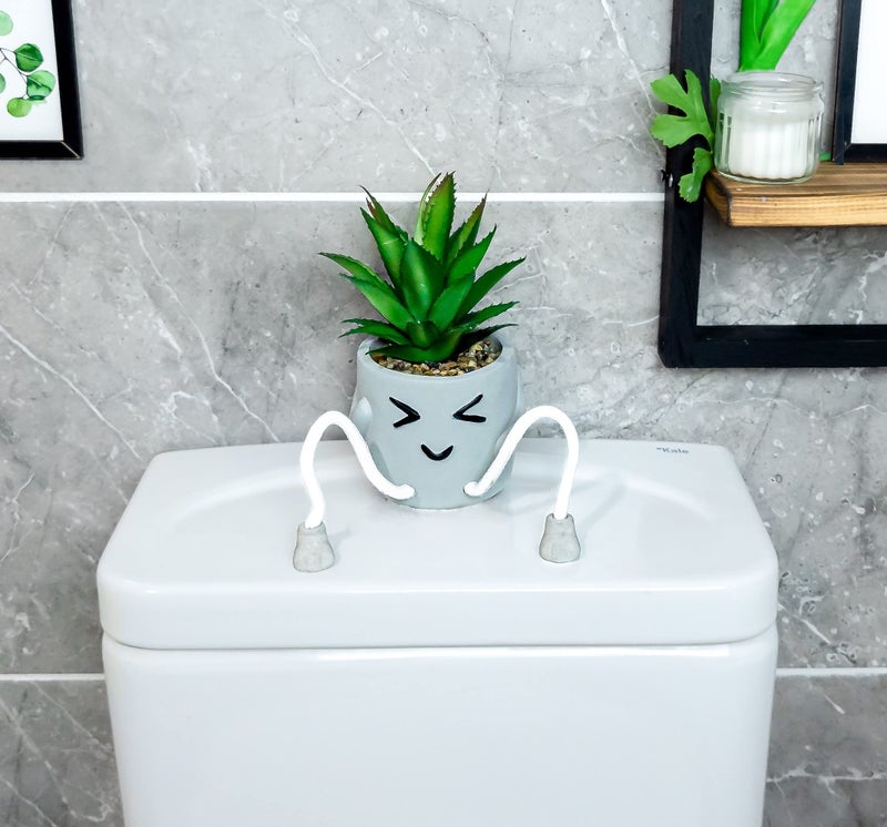 OLEEK small fake plants office decor - fake succulents plants artificial for desk decor - fake plant office decorations for work - office decor for women - office plants cubicle accessories room decor - Image 4