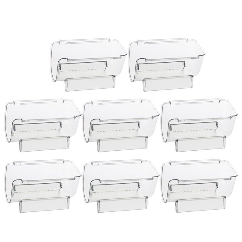 Stackable Acrylic Wine Bottle Rack Set of 8 Stable Design Home Bar Kitchen Display Stand - Image 2
