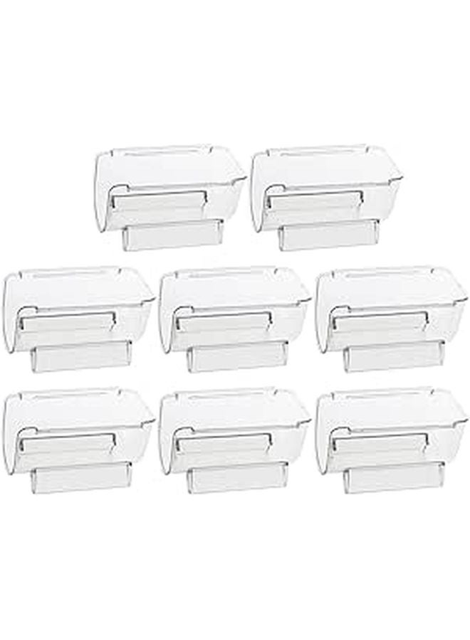 Stackable Acrylic Wine Bottle Rack Set of 8 Stable Design Home Bar Kitchen Display Stand - Image 1