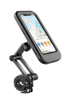 KASTWAVE Bike Phone Holder, Motorcycle Phone Mount, Motorcycle Handlebar Cell Phone Clamp, 360¡ã Adjustable Universal, Scooter Phone Clip for Phone 11 / Phone 11 Pro Max and More 4.7" - 6.8" Cellphone  - Image 1