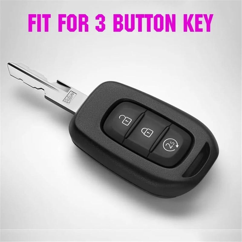 QASULER 3 Button Silicone Key Fob Case Cover - Image 2