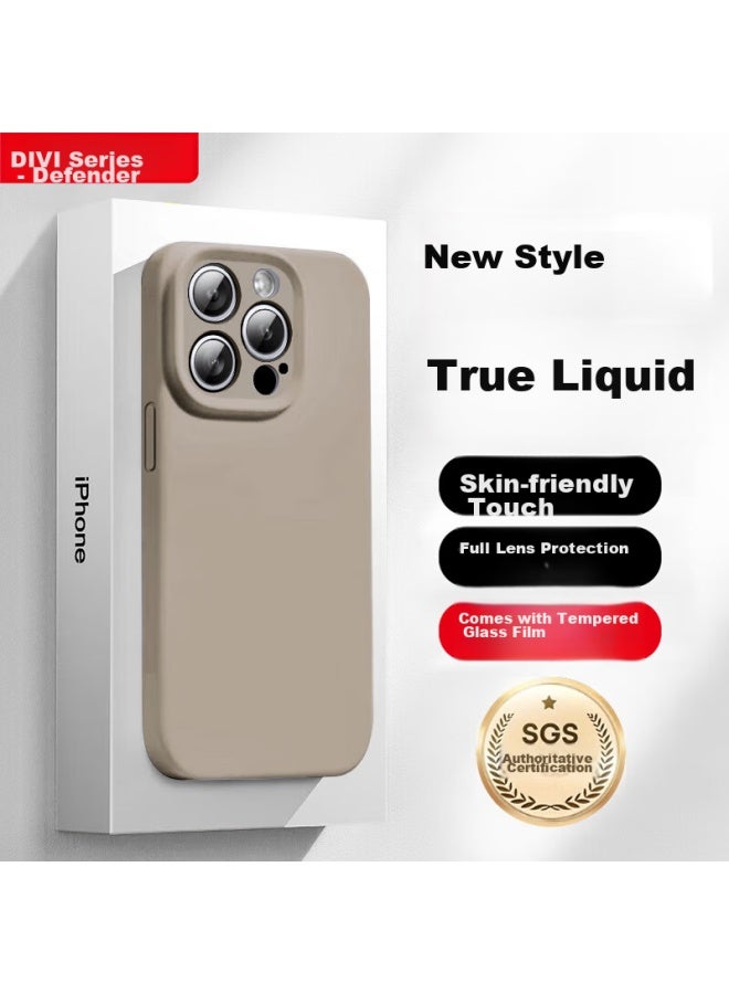 Divi Phone Case For Apple Iphone 15 Pro Max, Skin-friendly Full Camera Protection, Ultra-thin Shockproof Anti-scratch Case For Men And Women, Gray - Image 1