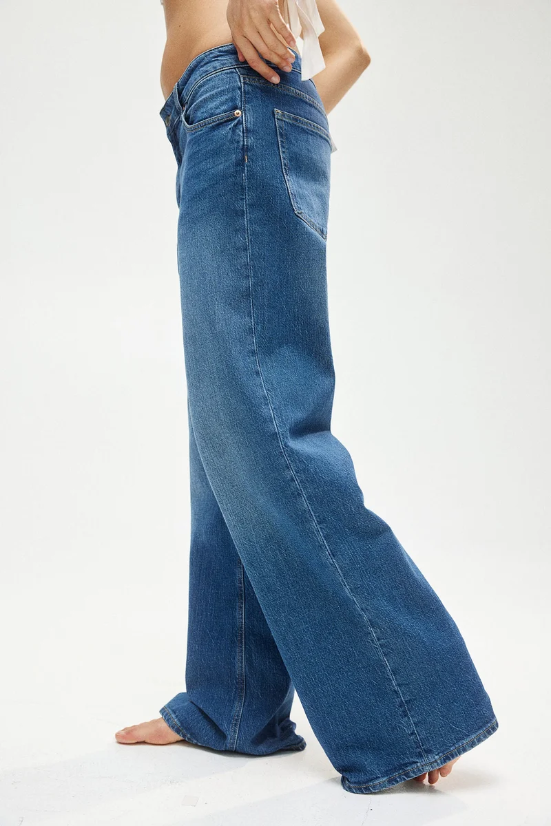 اتش اند ام Harper High Rise Wide Leg Jeans