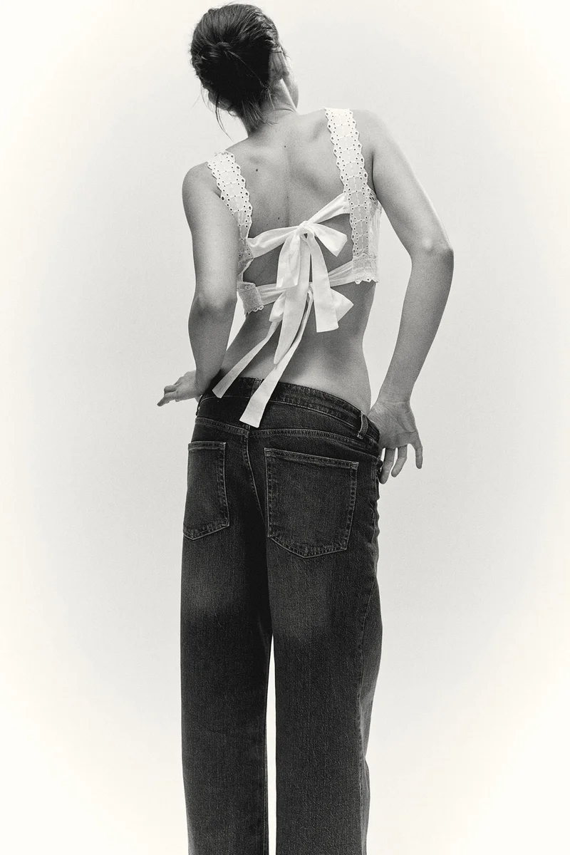 اتش اند ام Harper High Rise Wide Leg Jeans