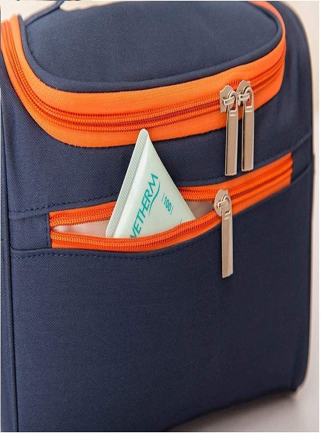 WISHBONE WASH Bag S Cosmetic Organizer Bag Waterproof Makeup Pouch Clear Toiletry Bag, Wash Make Up Bag PVC Waterproof Zippered Cosmetic Bag (Size S) - Image 4
