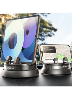 Lisen Universal Car Dashboard Phone Holder | 360° Rotatable Mount for Smartphones & GPS Compatible with iPhone 15 Pro Max/14/13/12, Samsung Galaxy S24/S23/S22 Secure & Stable Car Phone Mount for All Vehicles  - Image 1