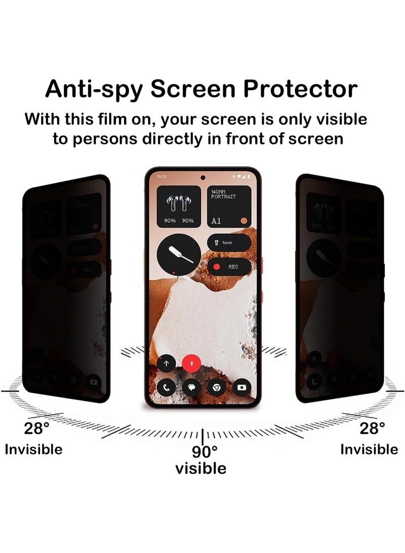 Nothing CMF Phone 2 Pro Privacy Screen Protector Anti-Spy Tempered Glass Film 9H Hardness Scratch Resistant Bubble Free Glass Screen Protector for Nothing CMF Phone 2 Pro - Image 2