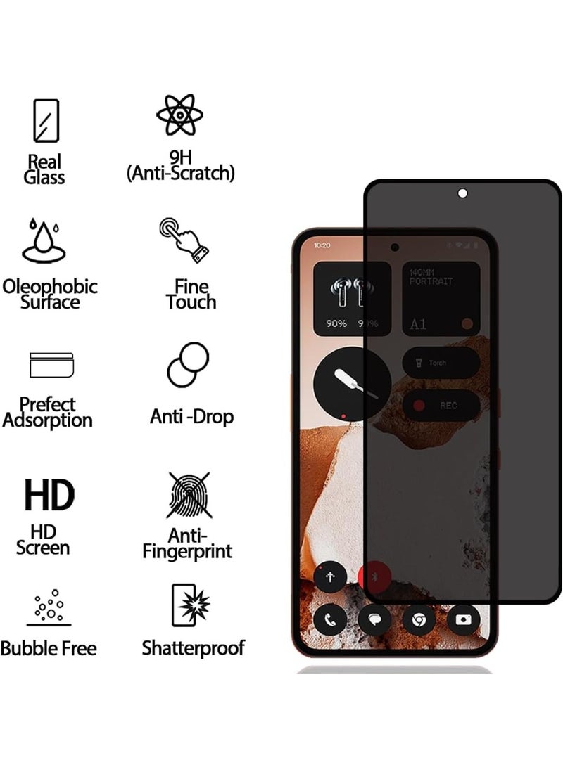 Nothing CMF Phone 2 Pro Privacy Screen Protector Anti-Spy Tempered Glass Film 9H Hardness Scratch Resistant Bubble Free Glass Screen Protector for Nothing CMF Phone 2 Pro - Image 3