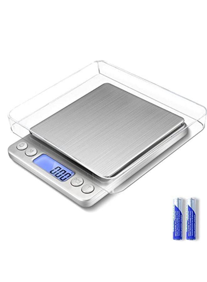 Gram Scale Small Digital Food Scale, 0.01Gram/0.001Ounce Accurate Weight Kitchen Scale for Jewelry Baking Soap 9 Units Tare Function LCD Display - Image 1