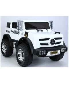 Electric Ride-on Car for Children that Works with Remote Control and is Self-Controlled by The Child. It has USB and Bluetooth