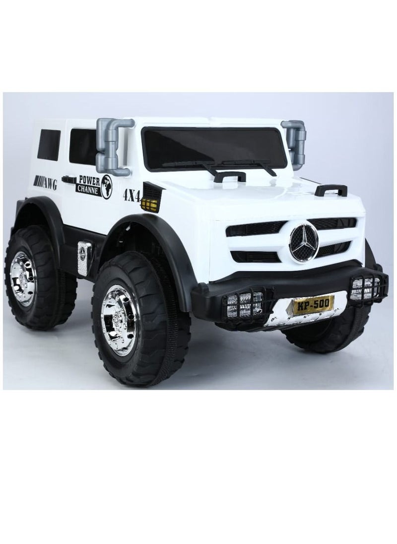Generic - Electric Ride-on Car for Children that Works with Remote Control and is Self-Controlled by The Child. It has USB and Bluetooth - Image 1