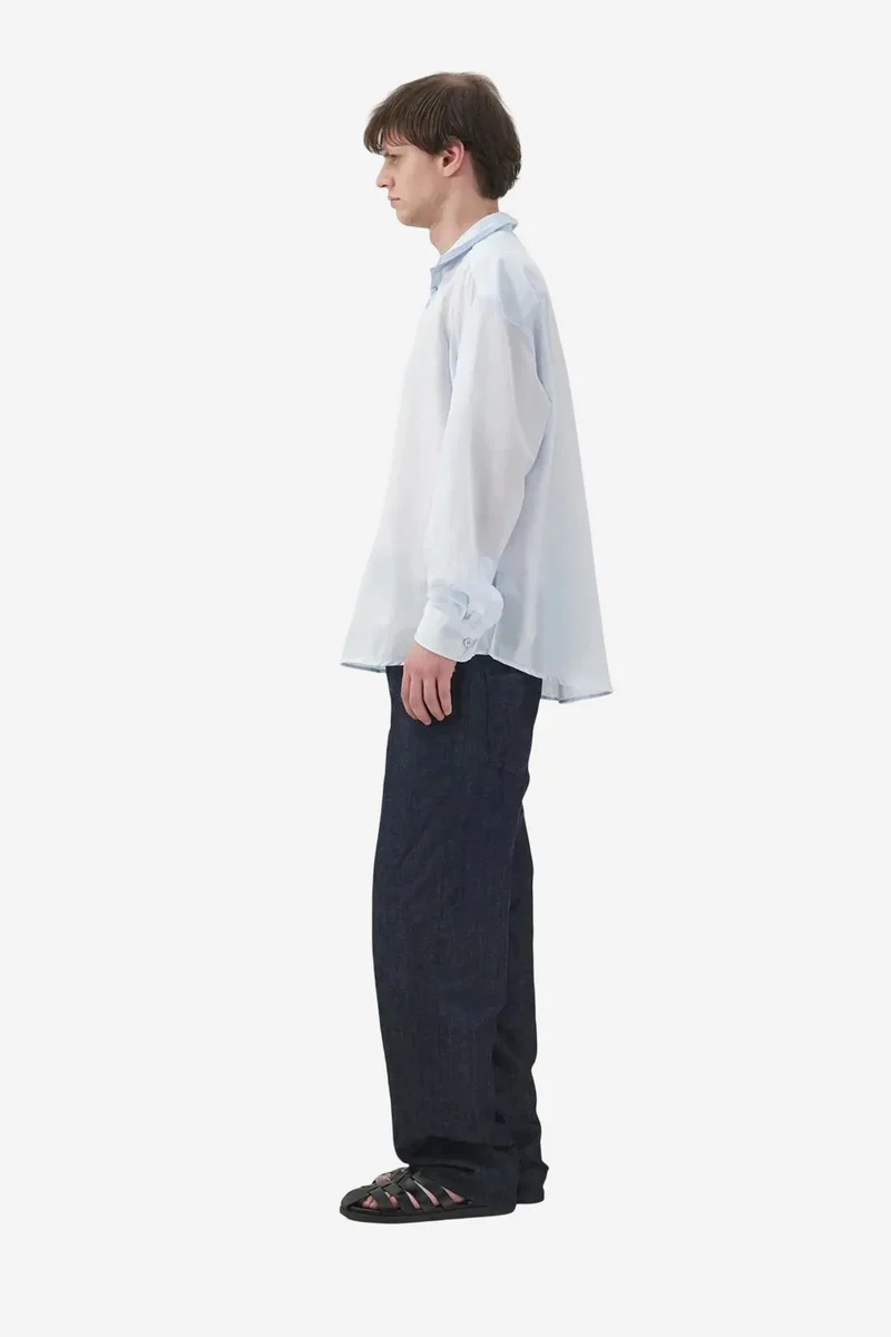 Giesto Powder Blue GIESTO Casual Relaxed Fit Long Sleeve Shirt with Tie Detail for Men | Best Price UAE