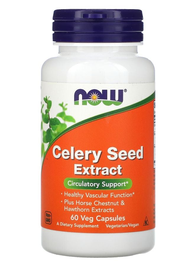 now Celery Seed Extract 60 Veg Capsules