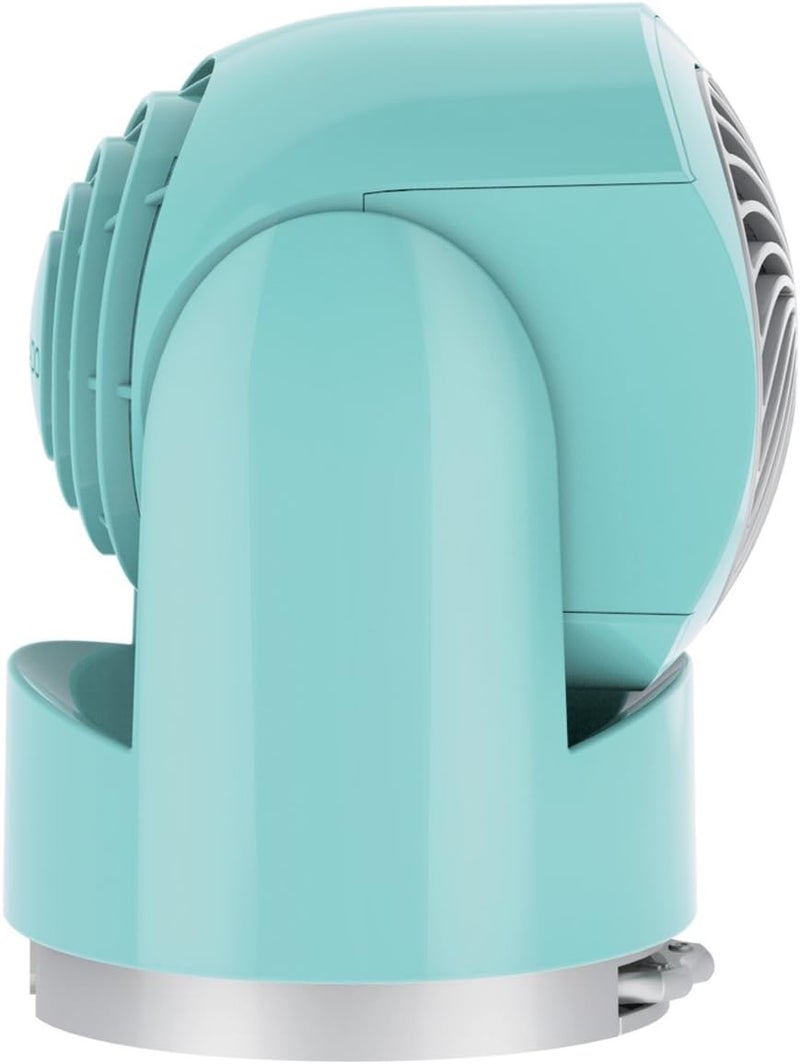 Vornado مروحة فلبي V6 المدمجة لتدوير الهواء، مروحة سفر هادئة محمولة للمكتب أو غرفة النوم، رأس قابل للتعديل، سرعتان، أزرق بلِس - Image 3
