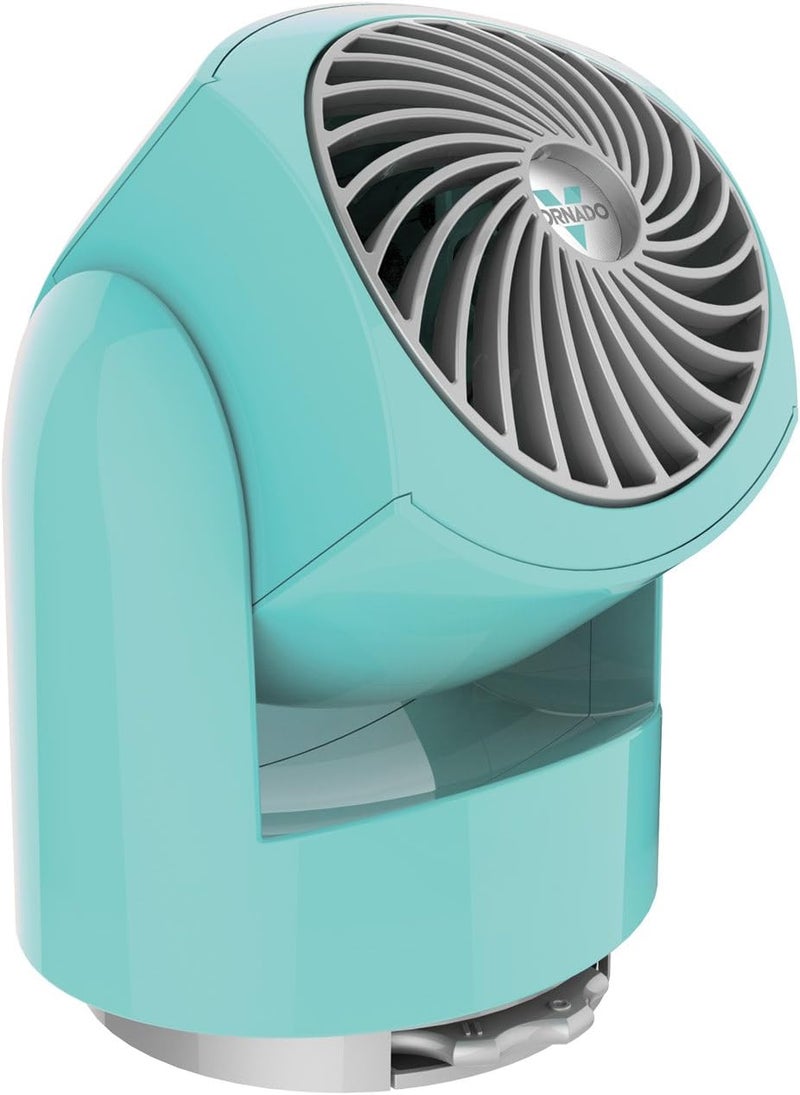 Vornado مروحة فلبي V6 المدمجة لتدوير الهواء، مروحة سفر هادئة محمولة للمكتب أو غرفة النوم، رأس قابل للتعديل، سرعتان، أزرق بلِس - Image 1