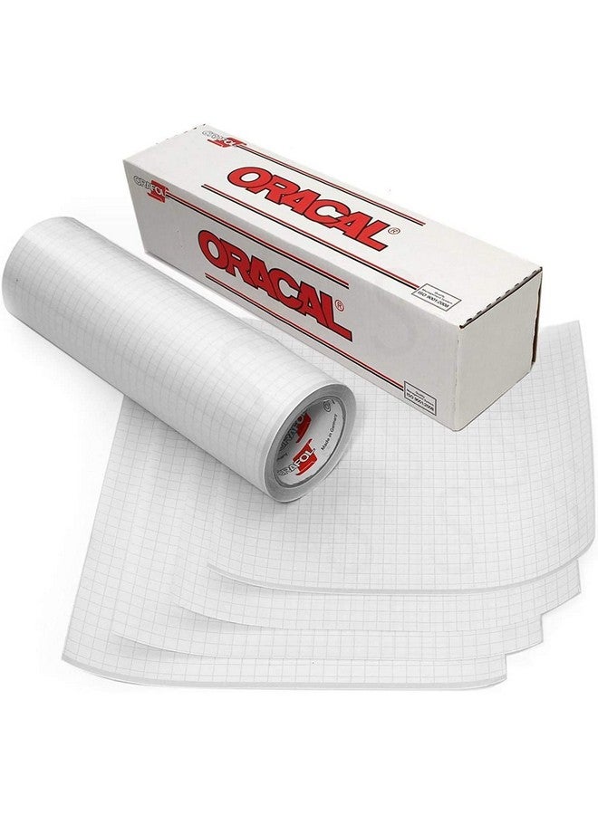 ORACAL 12" Roll Clear Transfer Tape W/Grid For Adhesive Vinyl Vinyl Transfer Tape For Cricut Silhouette Cameo. Application Paper Transfer Tape Rolls (12" X 15Ft) - Image 3