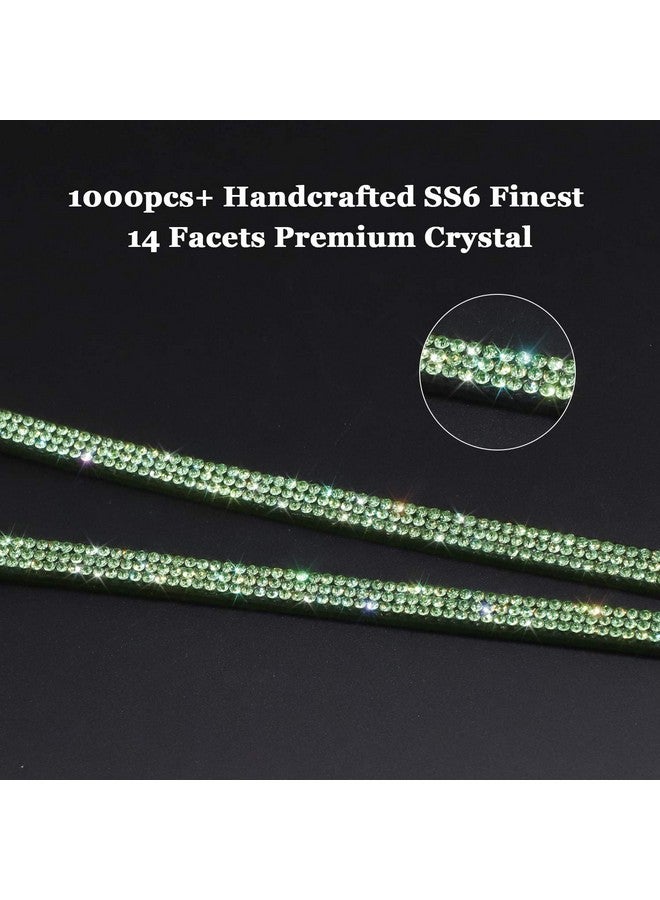 Soleebee 5 in 1 Badge Holder Office Lanyards, 1000pcs+ Bling 14 Facets SS6 Finest Crystal Diamond, 31.5'' ID Lanyard Neck Strap Breakaway Safety Clasp Lanyard with Retractable Badge Reel - 12 Pack - Image 5