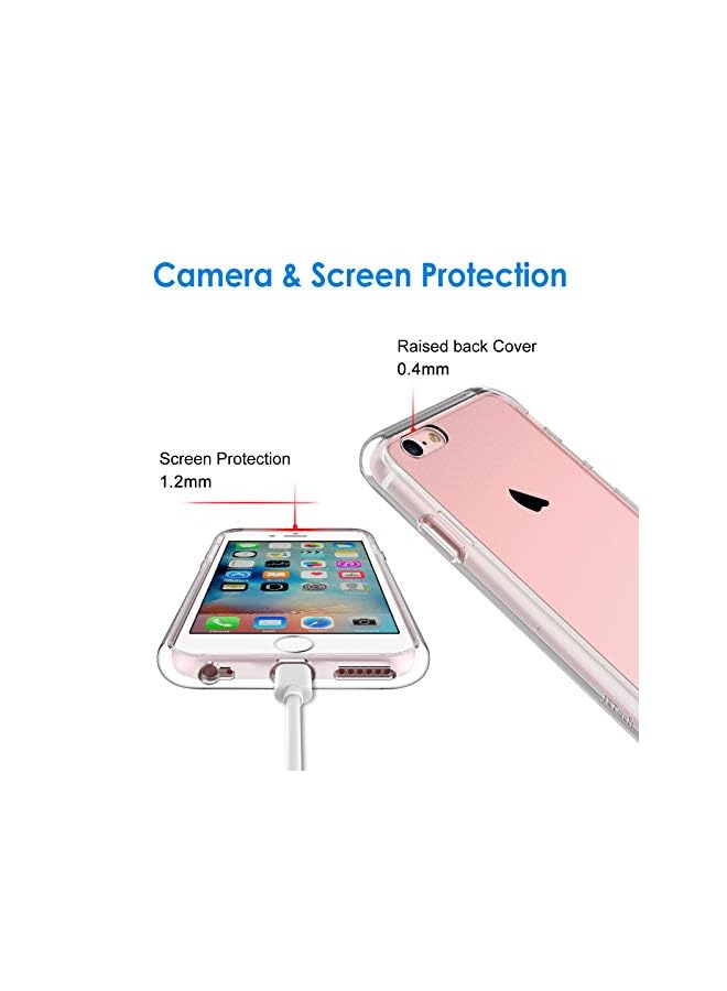 Case For Iphone 6 Plus And Iphone 6S Plus 5.5-Inch, Non-Yellowing Shockproof Phone Bumper Cover, Anti-Scratch Clear Back (Clear)