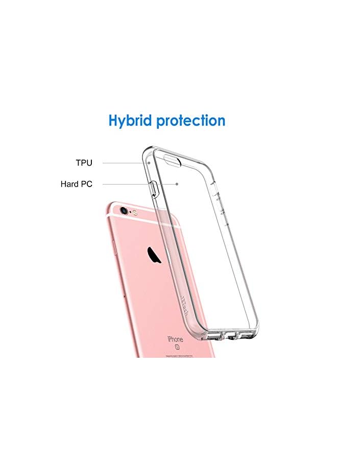 Case For Iphone 6 Plus And Iphone 6S Plus 5.5-Inch, Non-Yellowing Shockproof Phone Bumper Cover, Anti-Scratch Clear Back (Clear)