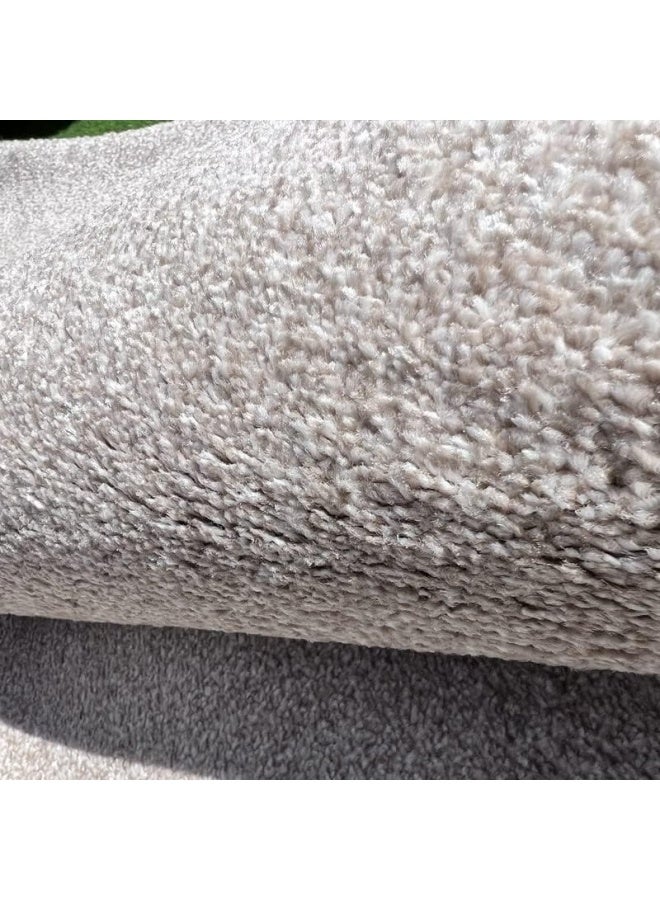 HANDPICKED FURNITURE Neutral Beige Rectangular Carpet Ultra Soft Area Carpets For Bed Room Living Room And Dining Room Anti-Slip Floor Carpets Easy To Clean Made In Turkey 250X350Cm - Image 4